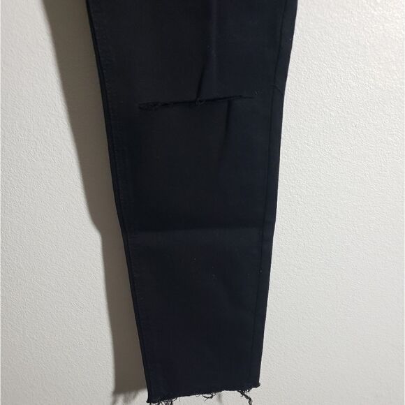 Black jeans with knee slit - Picture 3 of 4